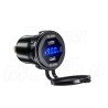 MOTOCYKLOWE GNIAZDO 2X USB Typ-C PD 90W + WOLTOMIERZ NA KIEROWNICĘ