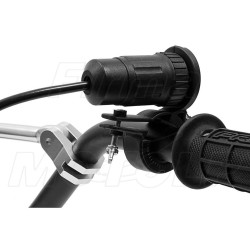MOTOCYKLOWE GNIAZDO 2X USB Typ-C PD 90W + WOLTOMIERZ NA KIEROWNICĘ
