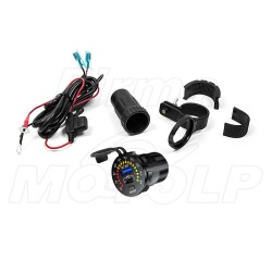 MOTOCYKLOWE GNIAZDO USB Typ-C + QC 3.0 + WOLTOMIERZ NA KIEROWNICĘ