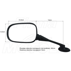 LUSTERKA HONDA CBF 600 1000 DEAUVILLE 700 VARADERO 125 HOMOLOGACJA E11