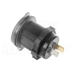 MOTOCYKLOWE GNIAZDO 2X USB QC 3.0 + WOLTOMIERZ