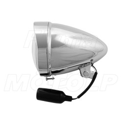 PRZEDNIE REFLEKTORY LIGHTBARY LAMPY PRZÓD 5,5 CALA CHROM METAL H4 12V 60/55W