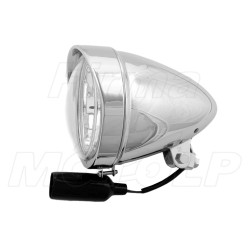 PRZEDNIE REFLEKTORY LIGHTBARY LAMPY PRZÓD 5,5 CALA CHROM METAL H4 12V 60/55W