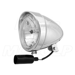 PRZEDNIE REFLEKTORY LIGHTBARY LAMPY PRZÓD 5,5 CALA CHROM METAL H4 12V 60/55W