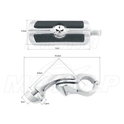 PODNÓŻKI SPACERÓWKI NA GMOLE 32MM KAWASAKI VN 1500 VN 2000 VULCAN