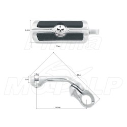 PODNÓŻKI SPACERÓWKI NA GMOLE 32MM HARLEY DAVIDSON HD XL 883 1200 SPORTSTER SOFTAIL DYNA FAT BOY ROAD KING