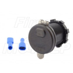 MOTOCYKLOWE GNIAZDO USB QC3.0 WOLTOMIERZ 12V 24V