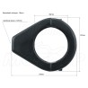 UCHWYTY OBEJMY MOCOWANIA KIERUNKOWSKAZÓW MIGACZY NA LAGI 39MM CZARNE METAL HARLEY