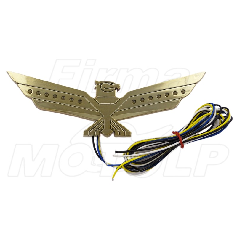 ŚWIECĄCY ORNAMENT ORZEŁEK HONDA GL1800 GOLDWING ZŁOTY LED CHOPPER DRAG