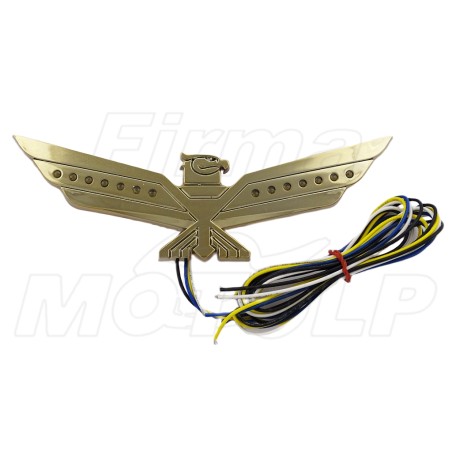 ŚWIECĄCY ORNAMENT ORZEŁEK HONDA GL1800 GOLDWING ZŁOTY LED CHOPPER DRAG