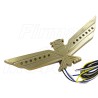 ŚWIECĄCY ORNAMENT ORZEŁEK HONDA GL1800 GOLDWING ZŁOTY LED CHOPPER DRAG