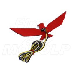 ŚWIECĄCY ORNAMENT ORZEŁEK HONDA GL1800 GOLDWING ZŁOTY LED CHOPPER DRAG