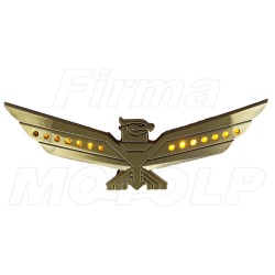 ŚWIECĄCY ORNAMENT ORZEŁEK HONDA GL1800 GOLDWING ZŁOTY LED CHOPPER DRAG
