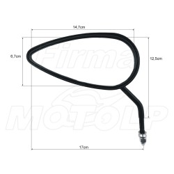 LUSTERKA CZARNE SFERYCZNE - HARLEY DAVIDSON HD H-D GWINT 8MM