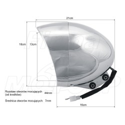 REFLEKTOR PRZEDNIA LAMPA PRZÓD CHROM HONDA VT SHADOW VTX 1300 VTX 1800