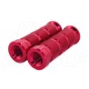 CZERWONE PEŁNE PODNÓŻKI BEZ ADAPTERÓW MOCOWANIE M12 X 1.25 UNIWERSALNE