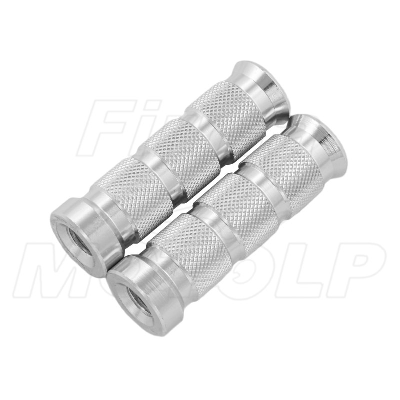 SREBRNE PEŁNE PODNÓŻKI BEZ ADAPTERÓW MOCOWANIE M12 X 1.25 UNIWERSALNE