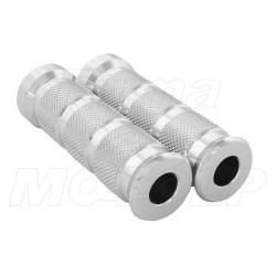 SREBRNE PEŁNE PODNÓŻKI BEZ ADAPTERÓW MOCOWANIE M12 X 1.25 UNIWERSALNE