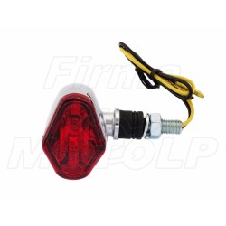 MINI TYLNE LAMPY TYŁ LAMPA UNIWERSALNA STOP CHROM METAL HOMOLOGACJA E11