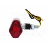 MINI TYLNE LAMPY TYŁ LAMPA UNIWERSALNA STOP CHROM METAL HOMOLOGACJA E11
