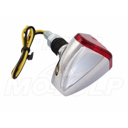 MINI TYLNE LAMPY TYŁ LAMPA UNIWERSALNA STOP CHROM METAL HOMOLOGACJA E11