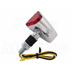 MINI TYLNE LAMPY TYŁ LAMPA UNIWERSALNA STOP CHROM METAL HOMOLOGACJA E11