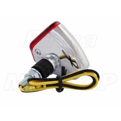 MINI TYLNE LAMPY TYŁ LAMPA UNIWERSALNA STOP CHROM METAL HOMOLOGACJA E11