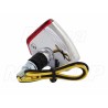 MINI TYLNE LAMPY TYŁ LAMPA UNIWERSALNA STOP CHROM METAL HOMOLOGACJA E11