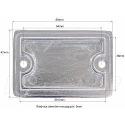 POKRYWKA POMPY HAMULCOWEJ YAMAHA XV 535 700 750 1000 1100 VIRAGO