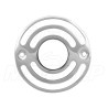 GRILE GRILLE NAKŁADKI OSŁONY NA KIERUNKOWSKAZY CHROM METAL 80,5MM / 67,5MM