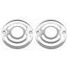 GRILE GRILLE NAKŁADKI OSŁONY NA KIERUNKOWSKAZY CHROM METAL 80,5MM / 67,5MM
