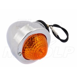 MIGACZ KIERUNKOWSKAZ KIERUNEK JAJKO CHROM METAL 12V 10W HOMOLOGACJA E11