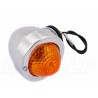 MIGACZ KIERUNKOWSKAZ KIERUNEK JAJKO CHROM METAL 12V 10W HOMOLOGACJA E11