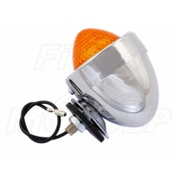 MIGACZ KIERUNKOWSKAZ KIERUNEK JAJKO CHROM METAL 12V 10W HOMOLOGACJA E11