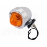 MIGACZ KIERUNKOWSKAZ KIERUNEK JAJKO CHROM METAL 12V 10W HOMOLOGACJA E11