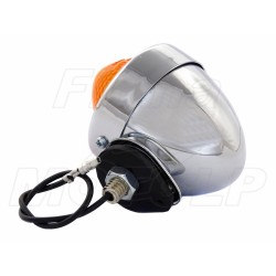 MIGACZE KIERUNKOWSKAZY KIERUNKI JAJKO CHROM METAL 12V 10W HOMOLOGACJA E11