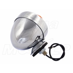 MIGACZE KIERUNKOWSKAZY KIERUNKI JAJKO CHROM METAL 12V 10W HOMOLOGACJA E11