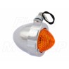 MIGACZE KIERUNKOWSKAZY KIERUNKI JAJKO CHROM METAL 12V 10W HOMOLOGACJA E11