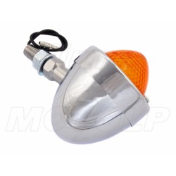 MIGACZE KIERUNKOWSKAZY KIERUNKI JAJKO CHROM METAL 12V 10W HOMOLOGACJA E11