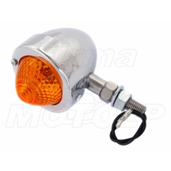 MIGACZE KIERUNKOWSKAZY KIERUNKI JAJKO CHROM METAL 12V 10W HOMOLOGACJA E11