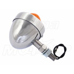 MIGACZE KIERUNKOWSKAZY KIERUNKI JAJKO CHROM METAL 12V 10W HOMOLOGACJA E11