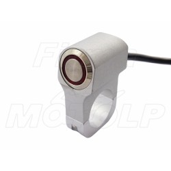 WŁĄCZNIK PRZEŁĄCZNIK WYŁĄCZNIK LAMP LIGHTBARÓW NA KIEROWNICĘ 25,4MM 1 CAL SREBRNY