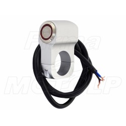 WŁĄCZNIK PRZEŁĄCZNIK WYŁĄCZNIK LAMP LIGHTBARÓW NA KIEROWNICĘ 25,4MM 1 CAL SREBRNY