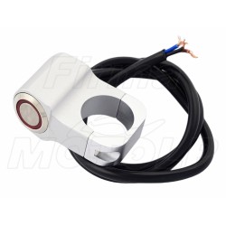 WŁĄCZNIK PRZEŁĄCZNIK WYŁĄCZNIK LAMP LIGHTBARÓW NA KIEROWNICĘ 25,4MM 1 CAL SREBRNY