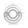 GRILE GRILLE NAKŁADKI OSŁONY NA KIERUNKOWSKAZY CHROM METAL 77MM / 69MM
