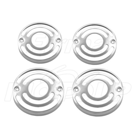 GRILE GRILLE NAKŁADKI OSŁONY NA KIERUNKOWSKAZY CHROM METAL 69MM / 51MM