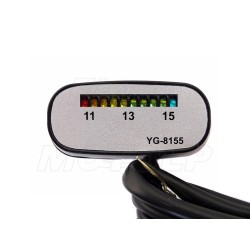 DIODOWY WSKAŹNIK ŁADOWANIA AKUMULATORA DIODY LED WOLTOMIERZ 12V SREBRNY YG-8155