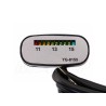 DIODOWY WSKAŹNIK ŁADOWANIA AKUMULATORA DIODY LED WOLTOMIERZ 12V SREBRNY YG-8155