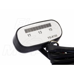 DIODOWY WSKAŹNIK ŁADOWANIA AKUMULATORA DIODY LED WOLTOMIERZ 12V SREBRNY YG-8155