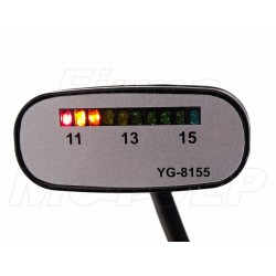 DIODOWY WSKAŹNIK ŁADOWANIA AKUMULATORA DIODY LED WOLTOMIERZ 12V SREBRNY YG-8155